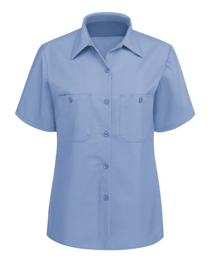 Red Kap Women's Industrial Work Shirt SP23 #color_Light Blue
