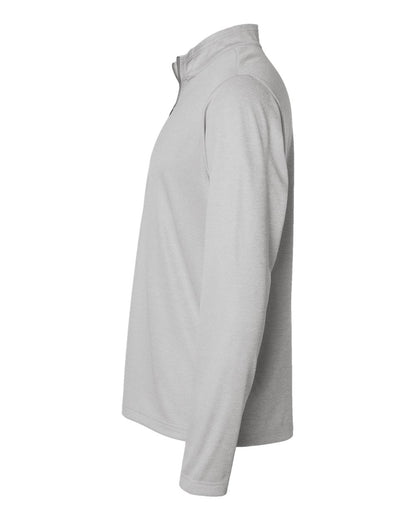Adidas Men's Space Dyed Quarter-Zip Pullover A593 #color_Grey One Heather