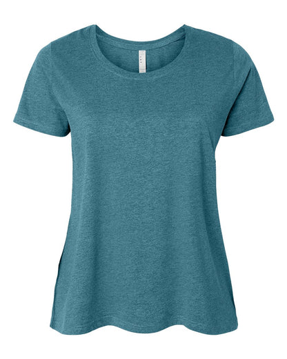 LAT Women's Curvy Collection Fine Jersey Tee 3816 #color_Surf Blackout