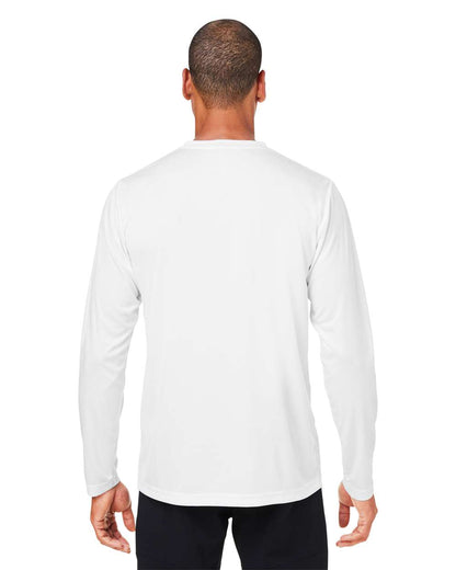 CORE365 Unisex Capital Long Sleeve Performance T-Shirt CE10L #colormdl_White