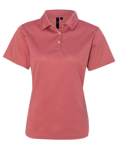 Sierra Pacific Women's Moisture Free Mesh Polo 5469 #color_Heathered Red