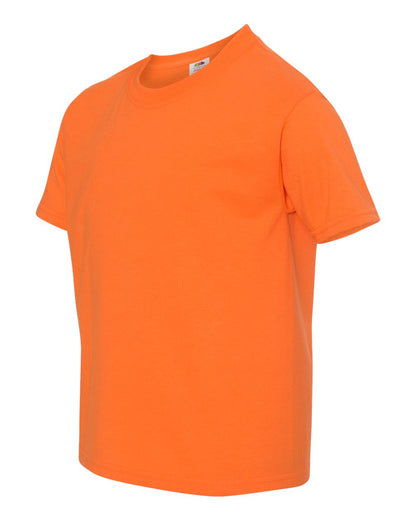 Fruit of the Loom HD Cotton Youth Short Sleeve T-Shirt 3930BR #color_Safety Orange