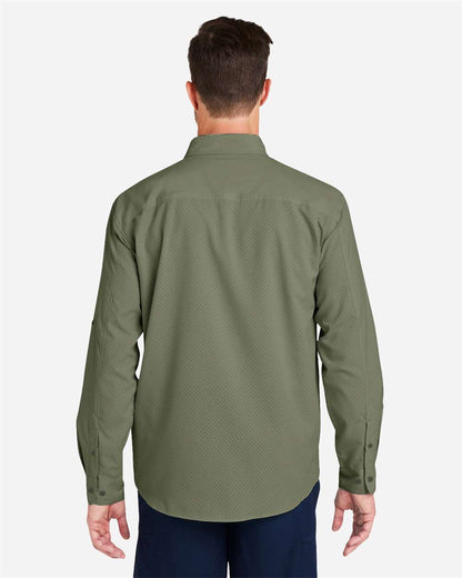 HUK Men's Tide Point Pocket Fishing Shirt H150172 #colormdl_Moss