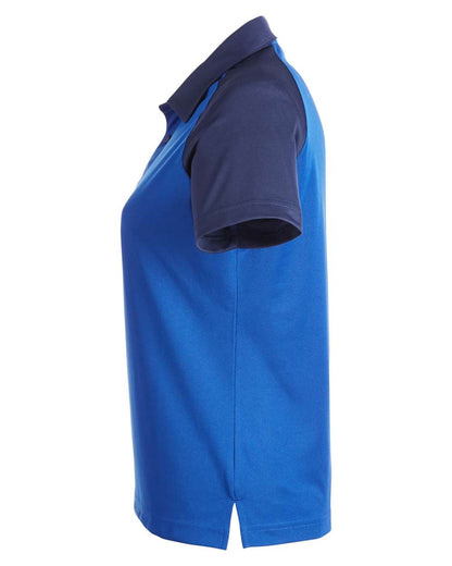 Team 365 Women's Command Snag-Protection Colorblock Polo TT21CW #color_Sport Graphite/ Black