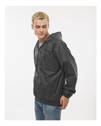 Burnside Mentor Hooded Coach's Jacket 9728 #colormdl_Steel