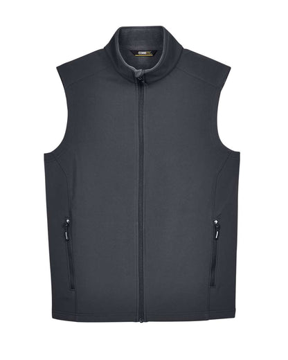 CORE365 Men's Cruise Two-Layer Fleece Bonded Soft Shell Vest CE701 #color_Carbon