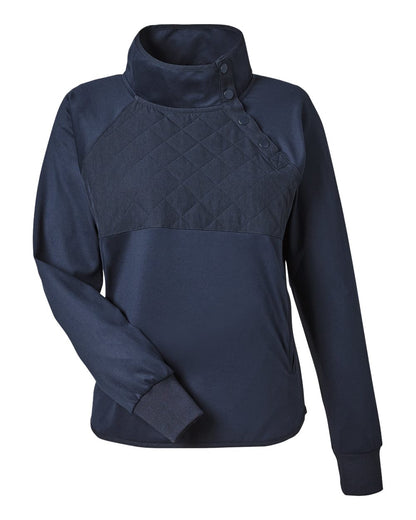Swannies Women's Ellis Snap Neck Pullover SWE400L #color_Navy