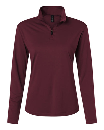 AllPro Women's Pro-Lock Performance Quarter-Zip Pullover 41870L #color_Maroon