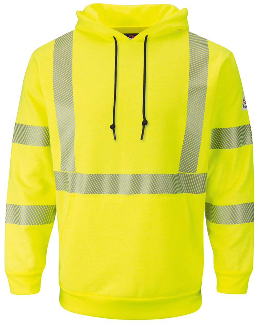 Bulwark Hi-Visibility Pullover Hooded Fleece Sweatshirt SMH4