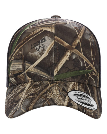 YP Classics Retro Trucker Cap 6606 #color_Realtree Max7/ Brown