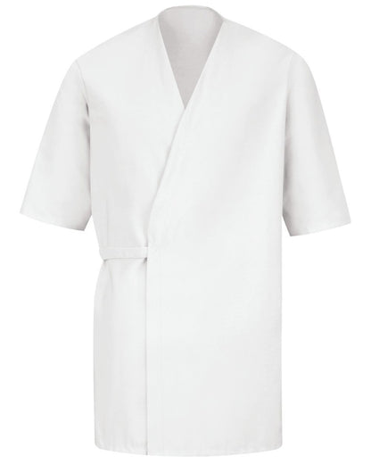 Red Kap Men's Collarless Poplin Butcher Wrap WP18 Red Kap Men's Collarless Poplin Butcher Wrap WP18