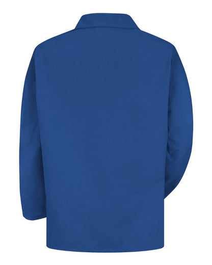 Red Kap Unisex Lapel Counter Coat KP10 #color_Royal Blue