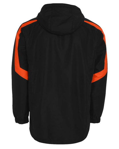 Holloway Men's Charger Hooded Jacket 229059 #color_Black/ Orange