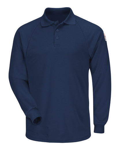 Bulwark Classic Long Sleeve Polo - CoolTouch®2 SMP2 #color_Navy