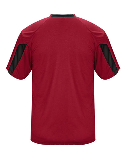 Badger Men's Striker T-Shirt 4176 #color_Red/ Black