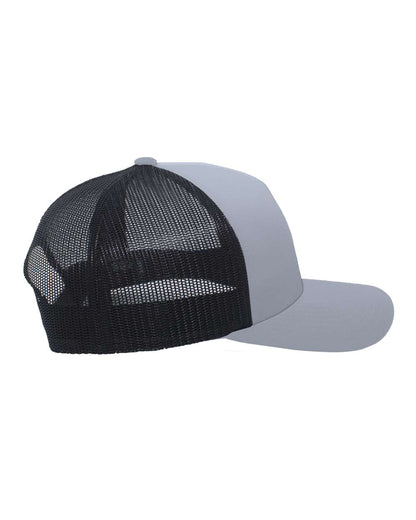 Pacific Headwear 5-Panel Trucker Cap 105C #color_Graphite/ Black