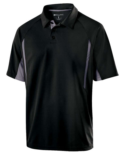 Holloway Men's Two-Tone Avenger Polo 222530 #color_Black/ Graphite