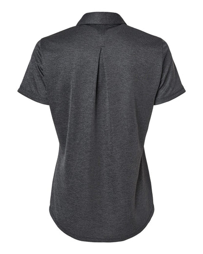 Adidas Women's Space Dyed Polo A592 #color_Black Melange