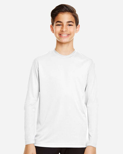 Team 365 Youth Zone Performance Long Sleeve T-Shirt TT11YL #colormdl_White