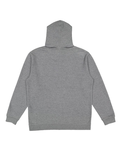LAT Unisex Full-Zip Fleece Hoodie Sweatshirt 6927 #color_Granite Heather