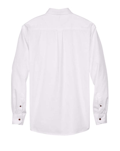 Harriton Men's Easy Blend™ Twill Shirt M500 #color_White