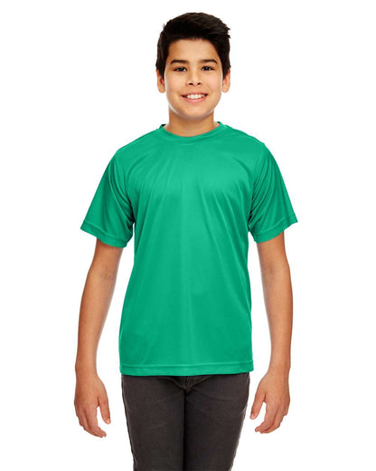 UltraClub Youth Cool & Dry Sport Performance Interlock T-shirt 8420Y #colormdl_Kelly