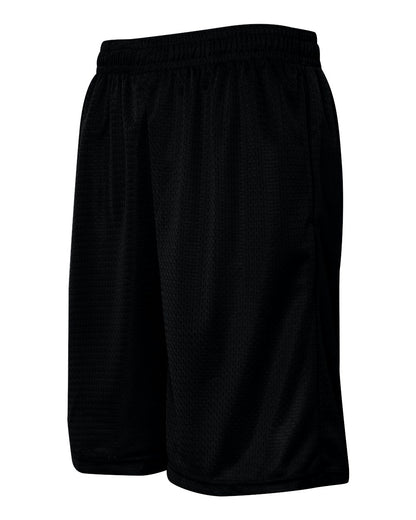 Badger Pro Mesh 9" Shorts with Pockets 7219 #color_Black