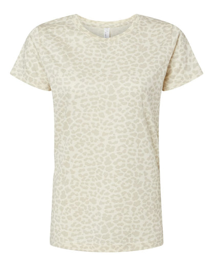 LAT Women's Fine Jersey Tee 3516 #color_Natural Leopard