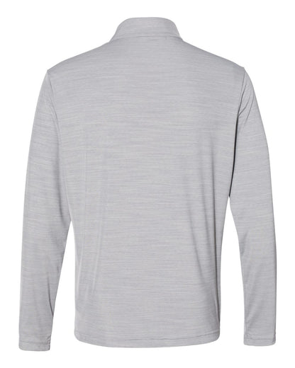 Adidas Men's Lightweight Mélange Quarter-Zip Pullover A475 #color_Mid Grey Melange
