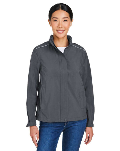 CORE365 Women's Packable Rain Jacket CE712W #colormdl_Carbon