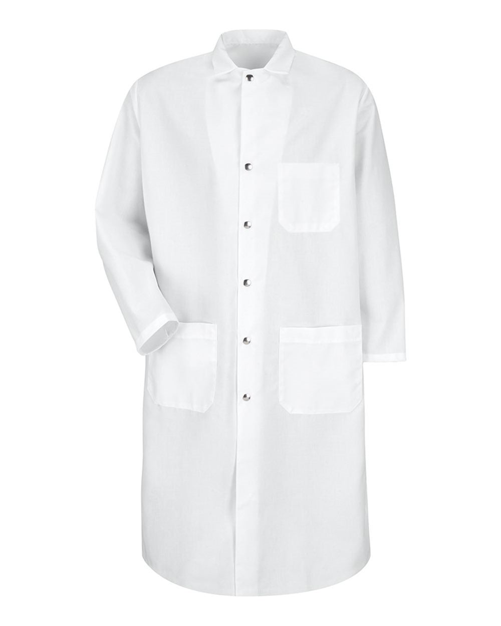 Red Kap Men's Snap-Front Spun Polyester Butcher Coat KS58
