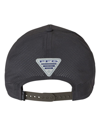 Columbia Tidal Pursuit™ 3D Stretch Snapback Cap 212134 #color_Shark/ Fish Circle Red Fish