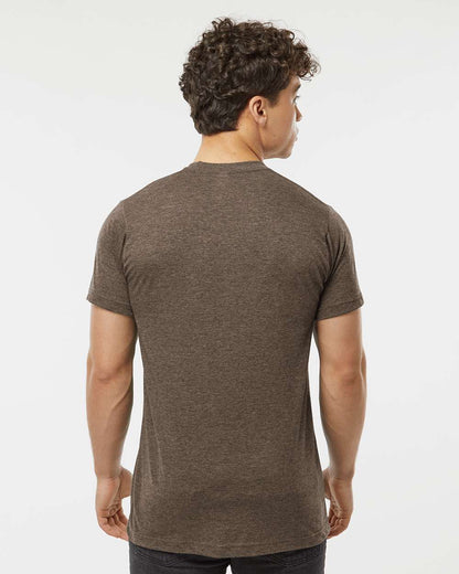 Tultex Poly-Rich T-Shirt 241 #colormdl_Heather Brown