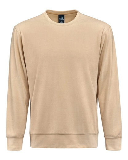 J. America Unisex Element Fleece Crewneck Sweatshirt 8761 #color_Almond