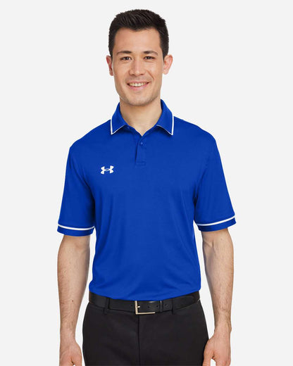 Under Armour Men's Tipped Teams Performance Polo 1376904 #colormdl_Royal/ White