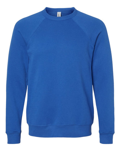 BELLA + CANVAS Sponge Fleece Raglan Crewneck Sweatshirt 3901 #color_True Royal