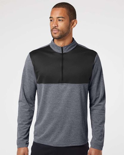 Adidas Lightweight Quarter-Zip Pullover A280 #colormdl_Black Heather/ Carbon