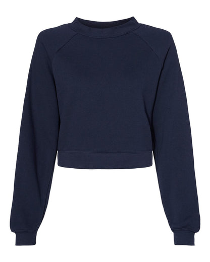 BELLA + CANVAS Women's Raglan Pullover Fleece 7505 #color_Navy