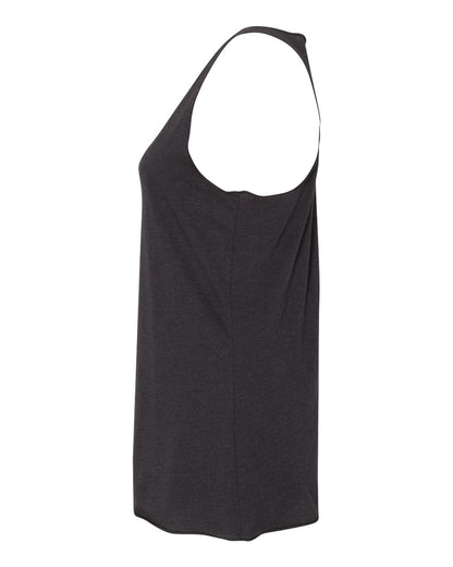 BELLA + CANVAS Women's Triblend Racerback Tank 8430 #color_Black Heather Triblend