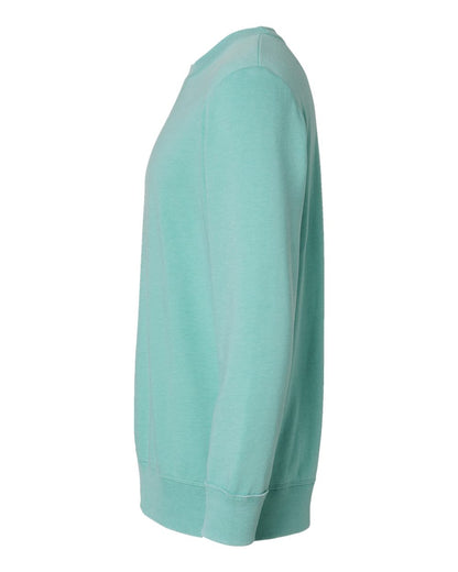 LAT Unisex Vintage Wash Fleece Crewneck Sweatshirt 6935 #color_Washed Saltwater