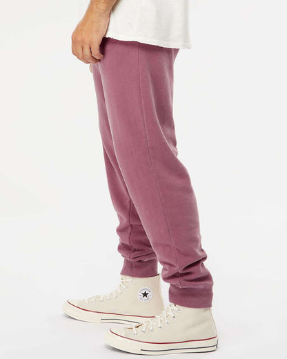 Independent Trading Co. Unisex Pigment-Dyed Fleece Sweatpants PRM50PTPD #colormdl_Pigment Maroon