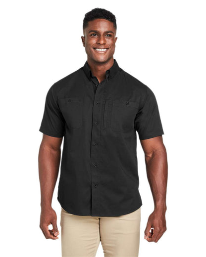 Harriton Men's Advantage IL Short Sleeve Work Shirt M585 #colormdl_Black