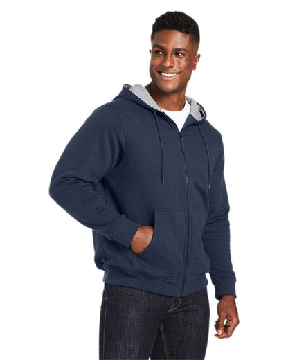 Harriton Unisex ClimaBloc™ Lined Heavyweight Hooded Sweatshirt M711 #colormdl_Dark Navy