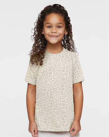 Rabbit Skins Toddler Fine Jersey Tee 3321 #colormdl_Natural Leopard