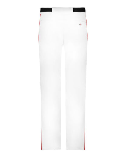 Alleson Athletic Youth Baseball Pants With Braid 605WLBY #color_White/ Red