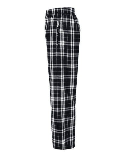 Boxercraft Youth Flannel Pants BY6624 #color_Black/ White