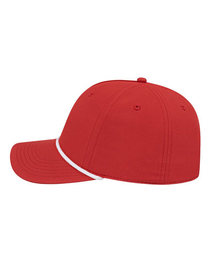 CAP AMERICA Athletic Rope Cap i7256 #color_Red/ White