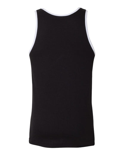 American Apparel Fine Jersey Tank 2408 #color_Black/ White