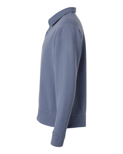ComfortWash by Hanes Unisex Garment-Dyed Polo Collar Sweatshirt GDH490 #color_Saltwater