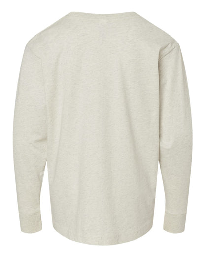 LAT Youth Fine Jersey Long Sleeve Tee 6201 #color_Natural Heather